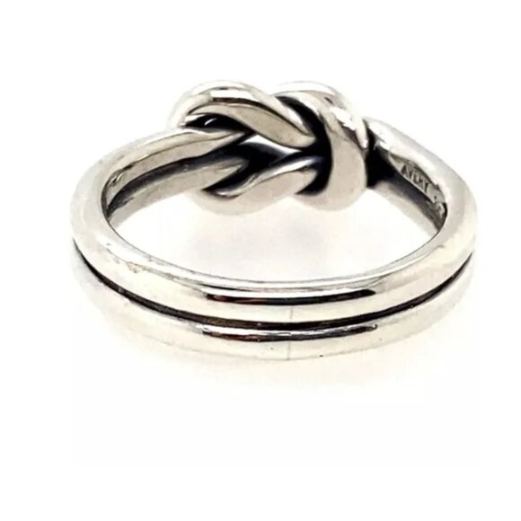 RETIRED James Avery Lovers' Knot Ring, Size 7, Sterling Silver - Picture 2 of 3